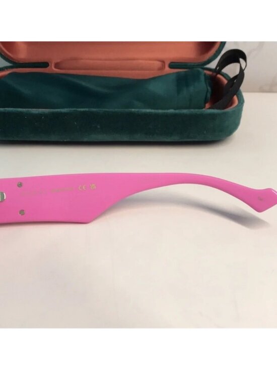 New Authentic ✨ Authentic Gucci GG1421S 004 Sunglasses – Pink Geometric Cat-Eye main image 7